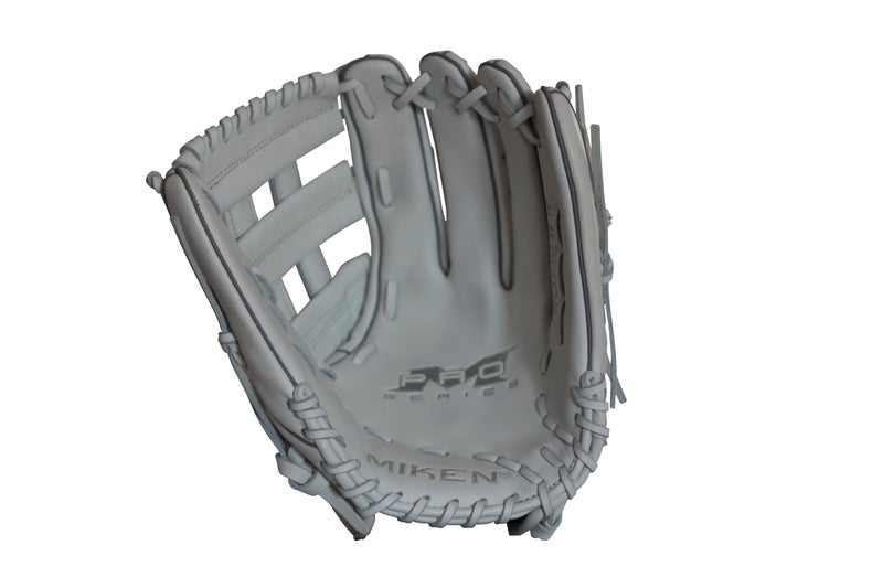 Miken | PRO SERIES Slowpitch Softball Glove | 13' | White | RHT - Image 2